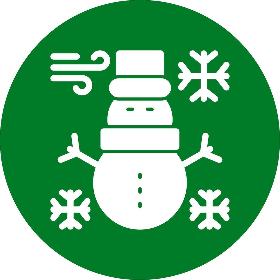 Schneemann-Linie zweifarbiges Symbol vektor