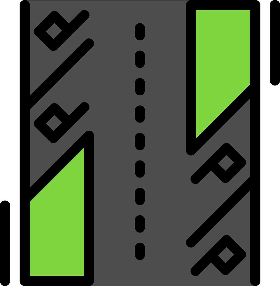 diagonal Parkplatz Linie gefüllt Symbol vektor