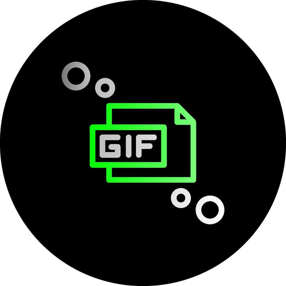 gif Dual Gradient Kreis Symbol vektor