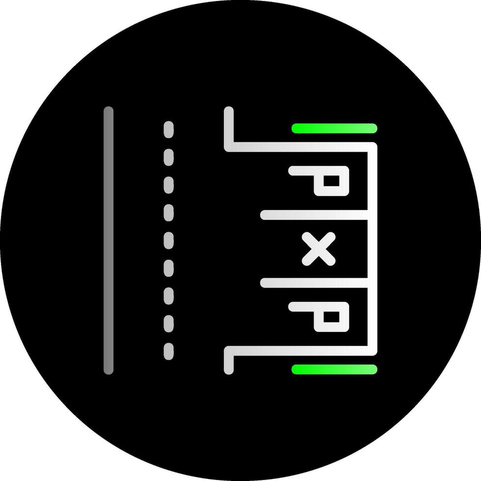 parkering Plats dubbel lutning cirkel ikon vektor