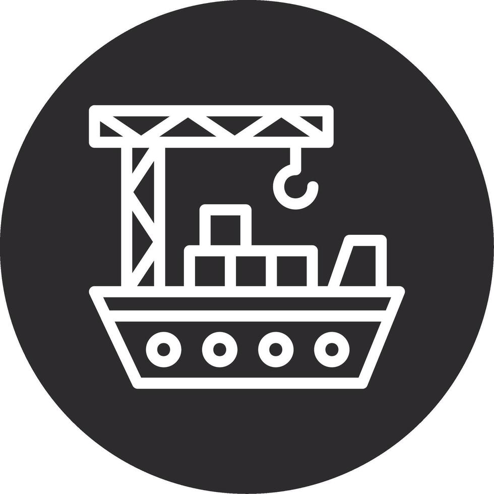 Hafen invertiert Symbol vektor