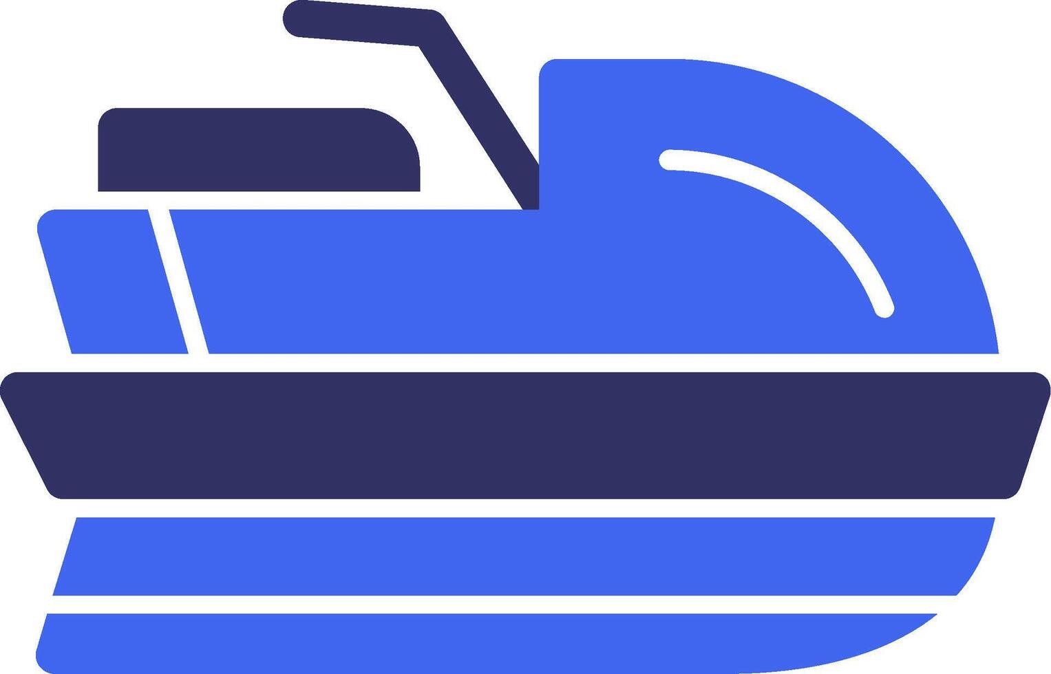 Jet Ski solide zwei Farbe Symbol vektor