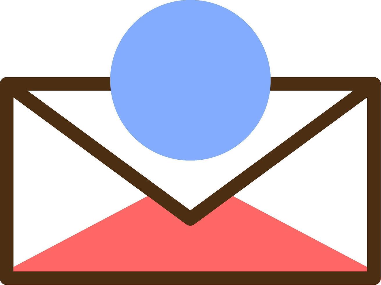 Email Farbe gefüllt Symbol vektor