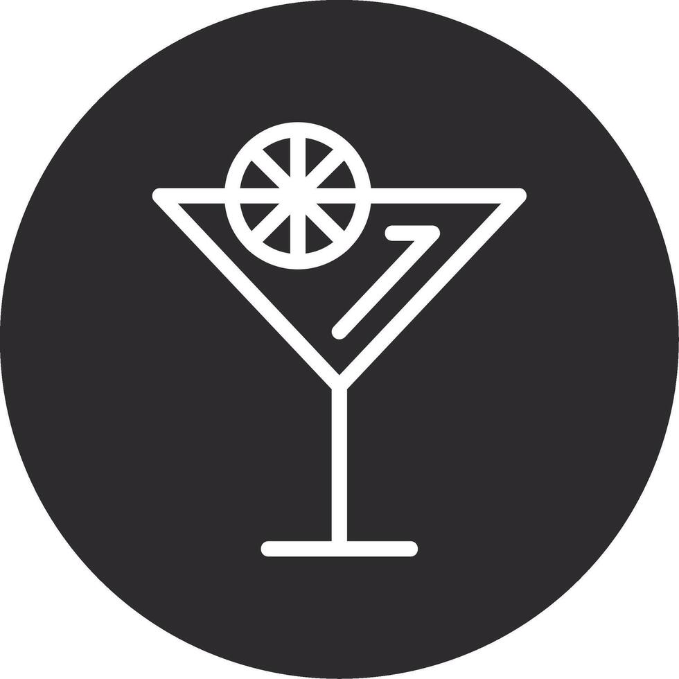 cocktail omvänd ikon vektor