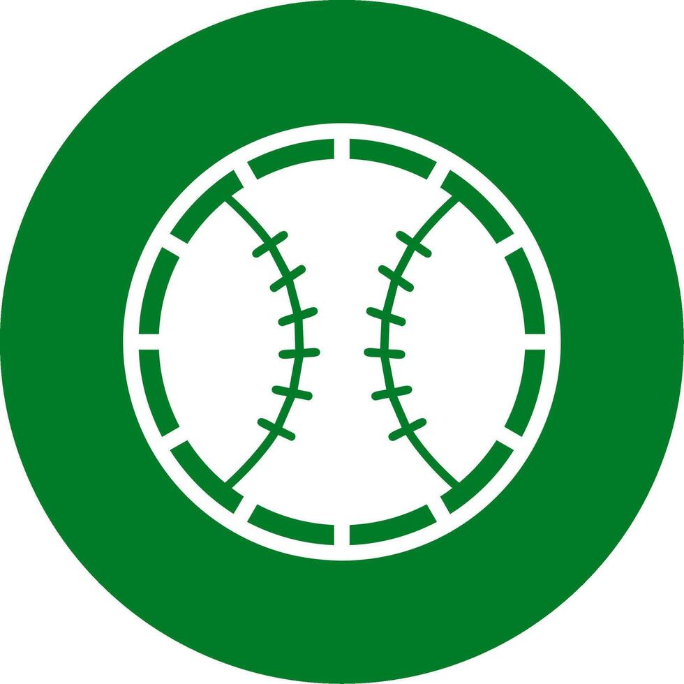 Baseball Glyphe Kreis Symbol vektor