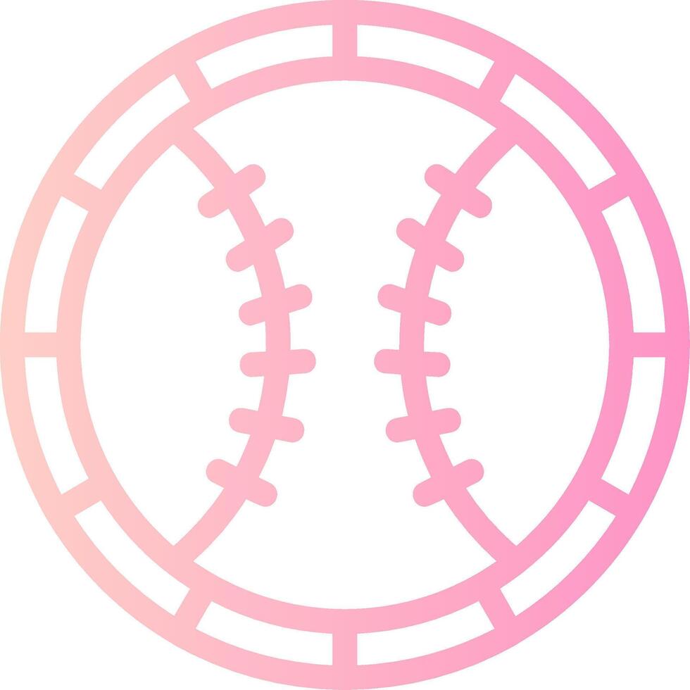 Baseball linear Gradient Symbol vektor