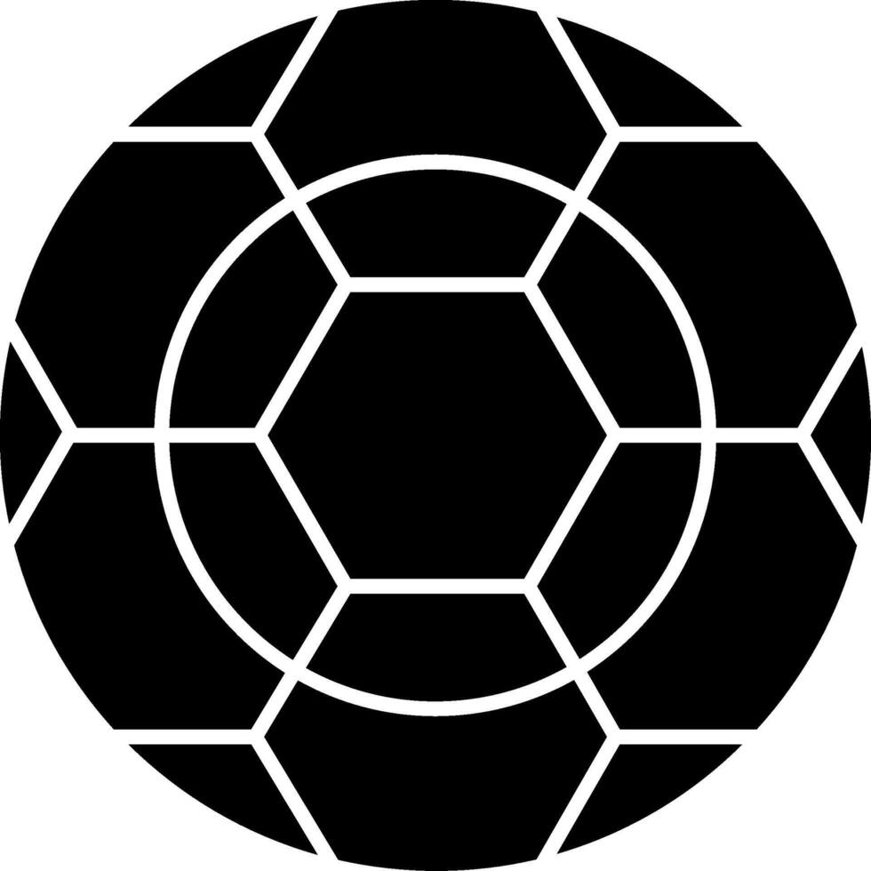 Fußball-Glyphe-Symbol vektor