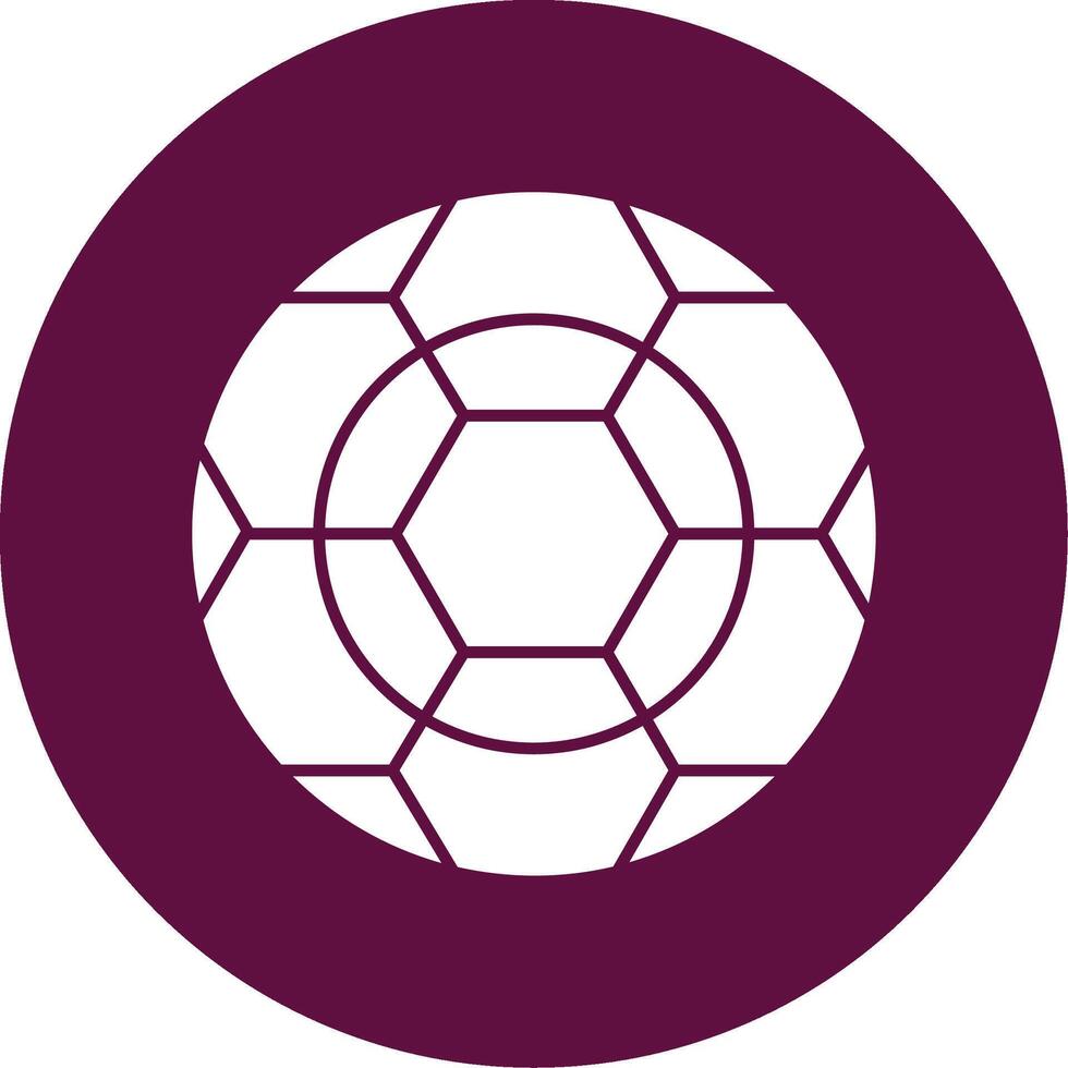 Fußball-Glyphe-Kreis-Symbol vektor