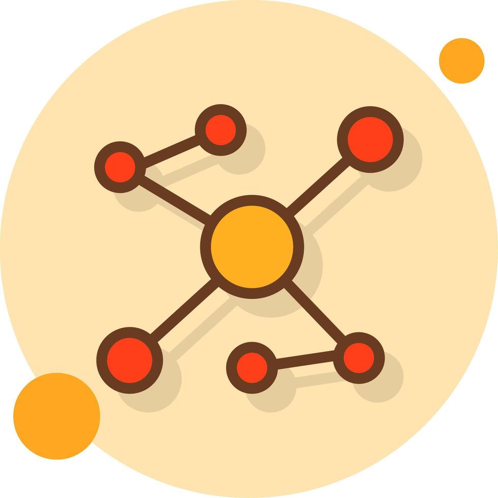 Schwarm Algorithmus gefüllt Schatten Kreis Symbol vektor