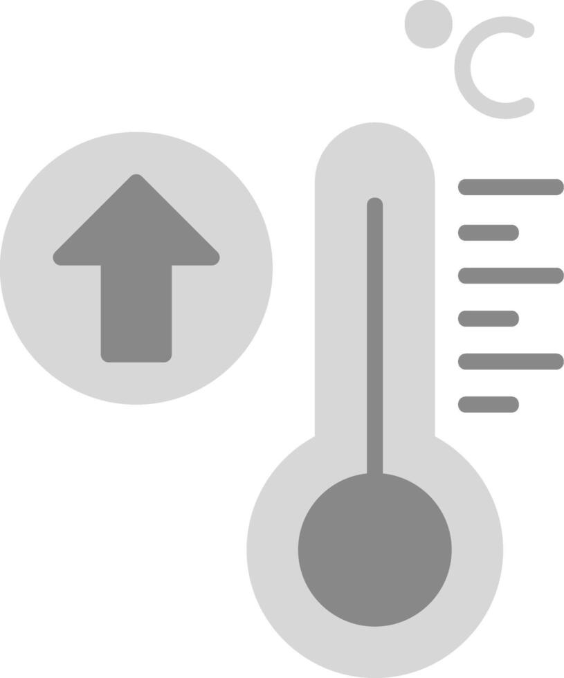 Vektorsymbol für hohe Temperaturen vektor