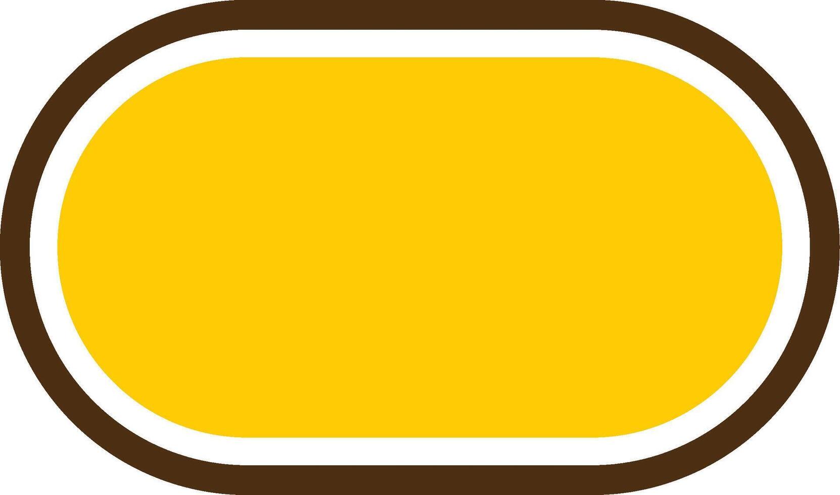 bordstablett gul lieanr cirkel ikon vektor