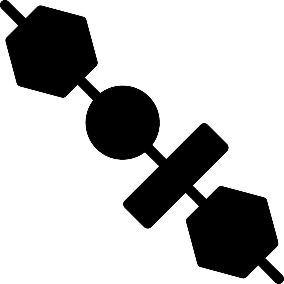 Spieß-Glyphe-Symbol vektor