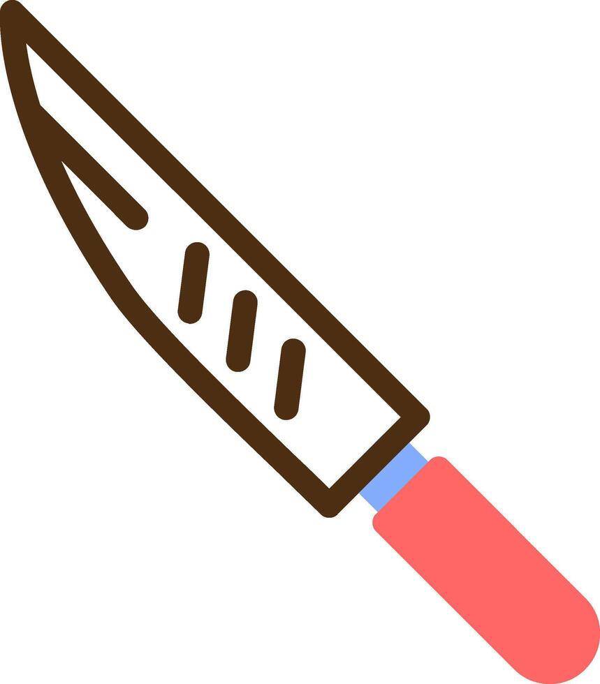 ost kniv Färg fylld ikon vektor