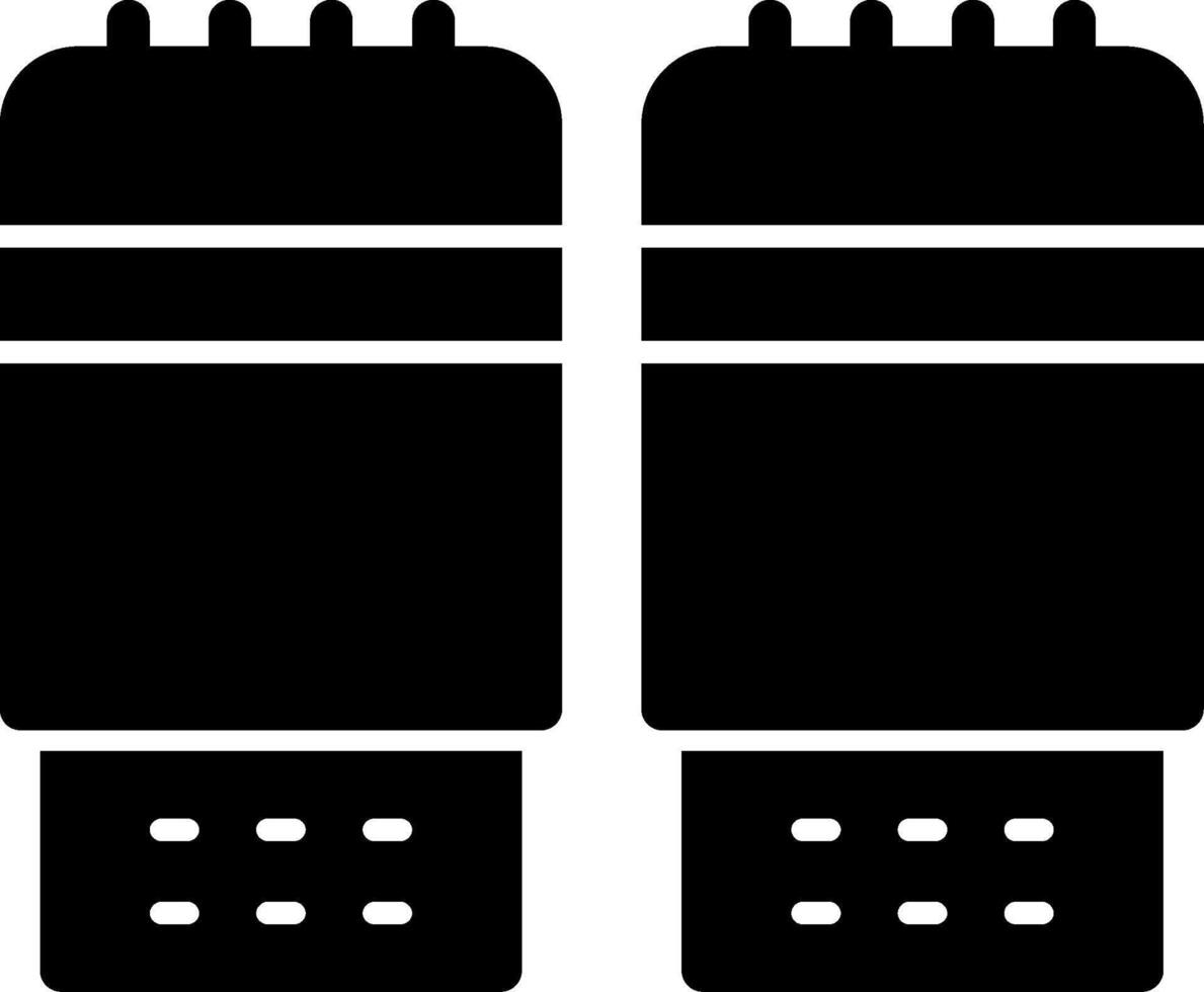 Salz- und Pfeffer Schüttler Glyphe Symbol vektor