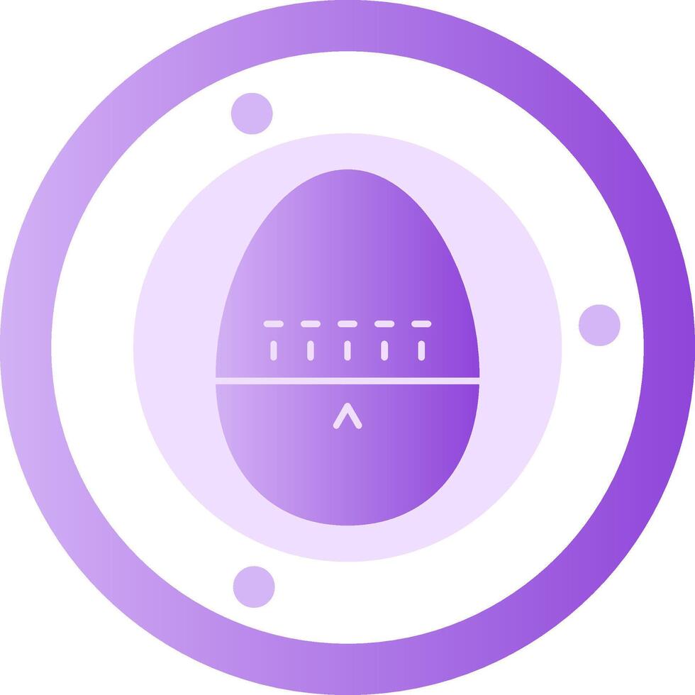 Ei Timer Glyphe Gradient Symbol vektor