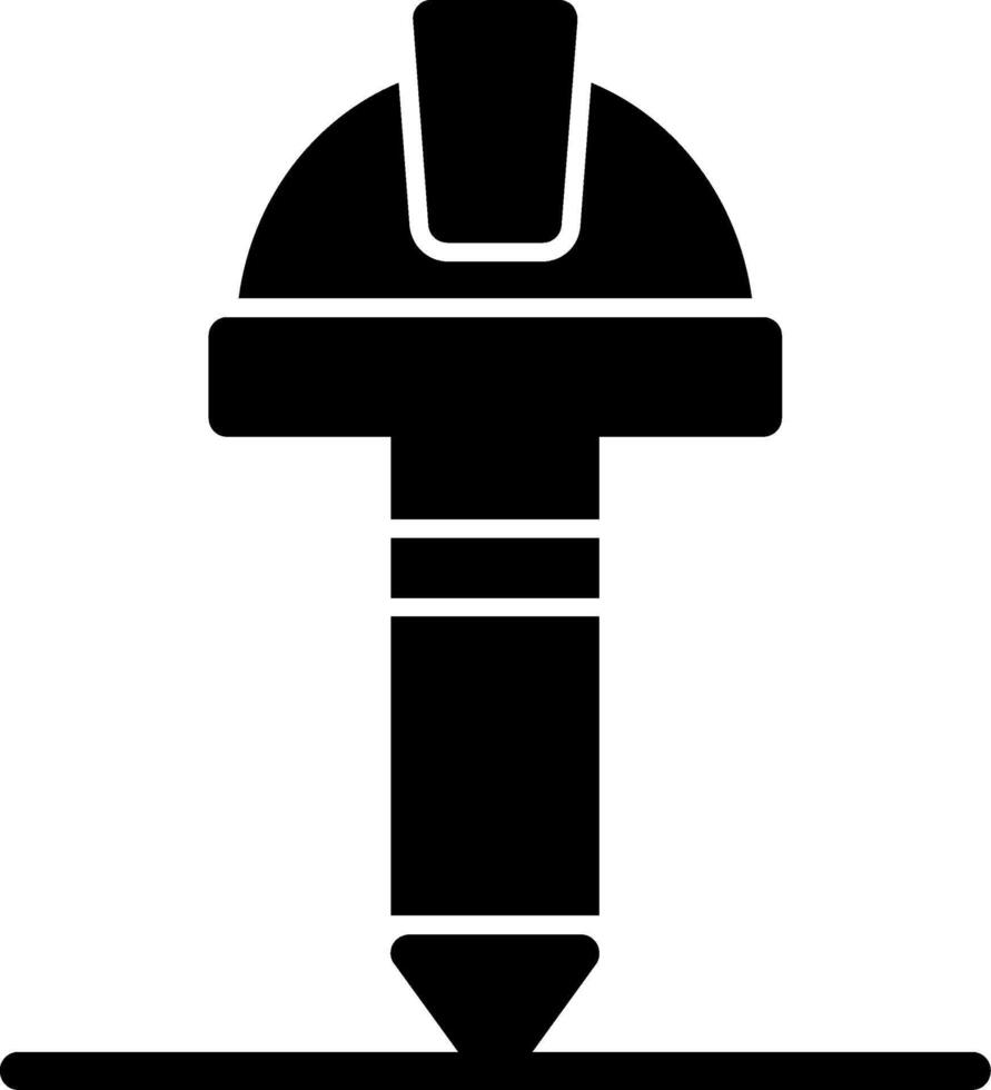 Stift-Glyphe-Symbol vektor