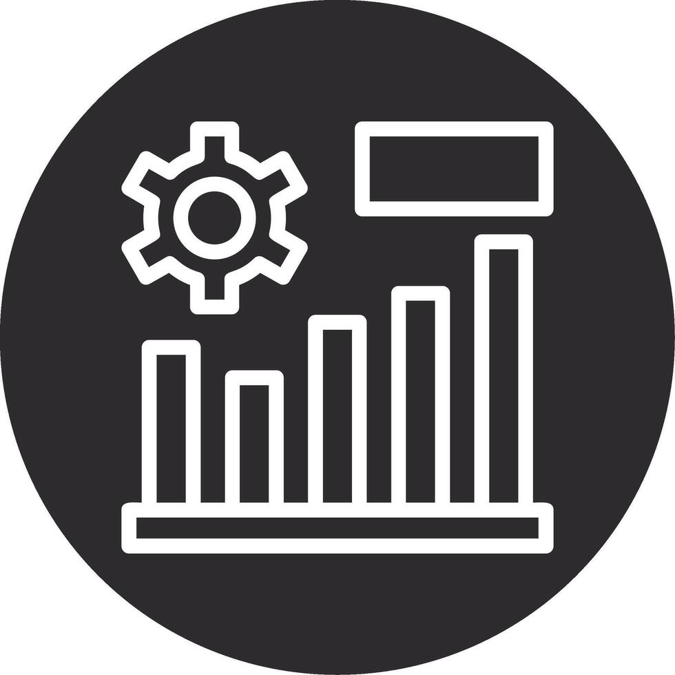 Erfolg Diagramm invertiert Symbol vektor