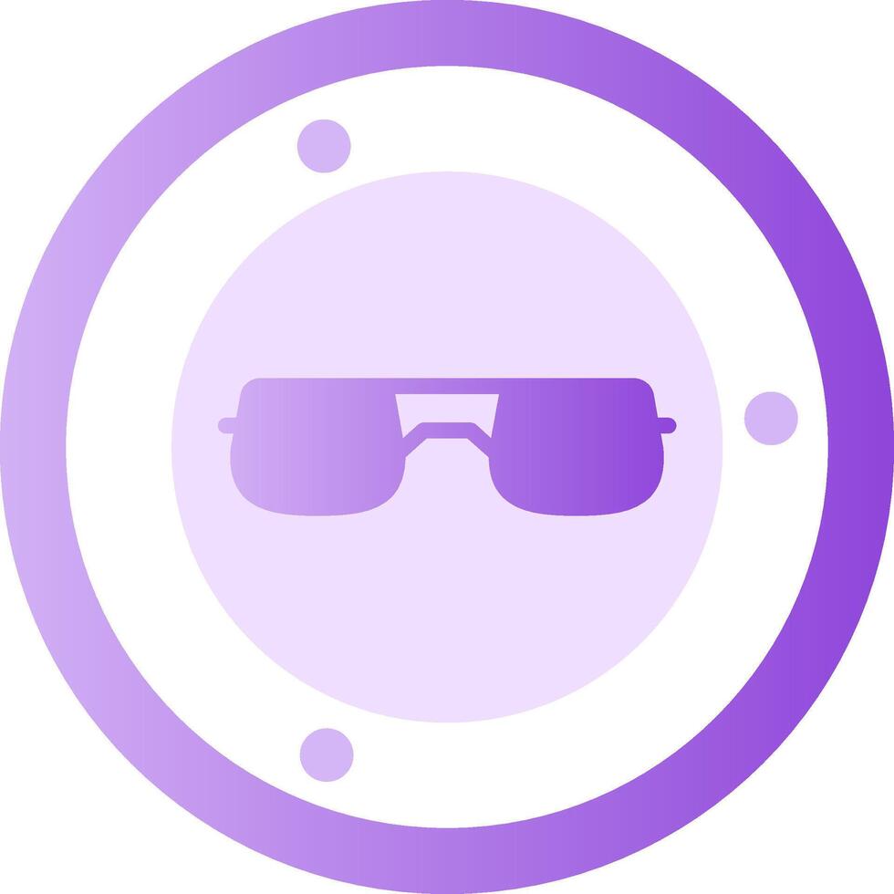 Sonnenbrille Glyphe Gradient Symbol vektor