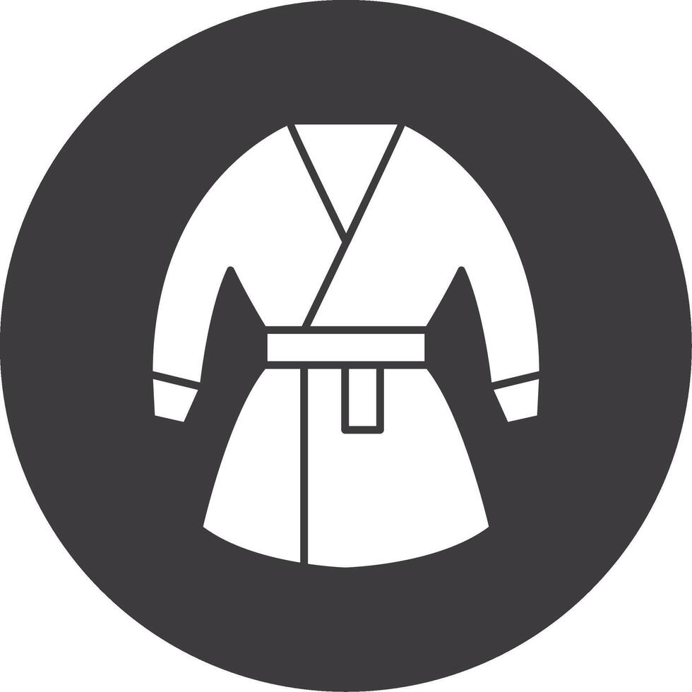 Kimono Glyphe Kreis Symbol vektor