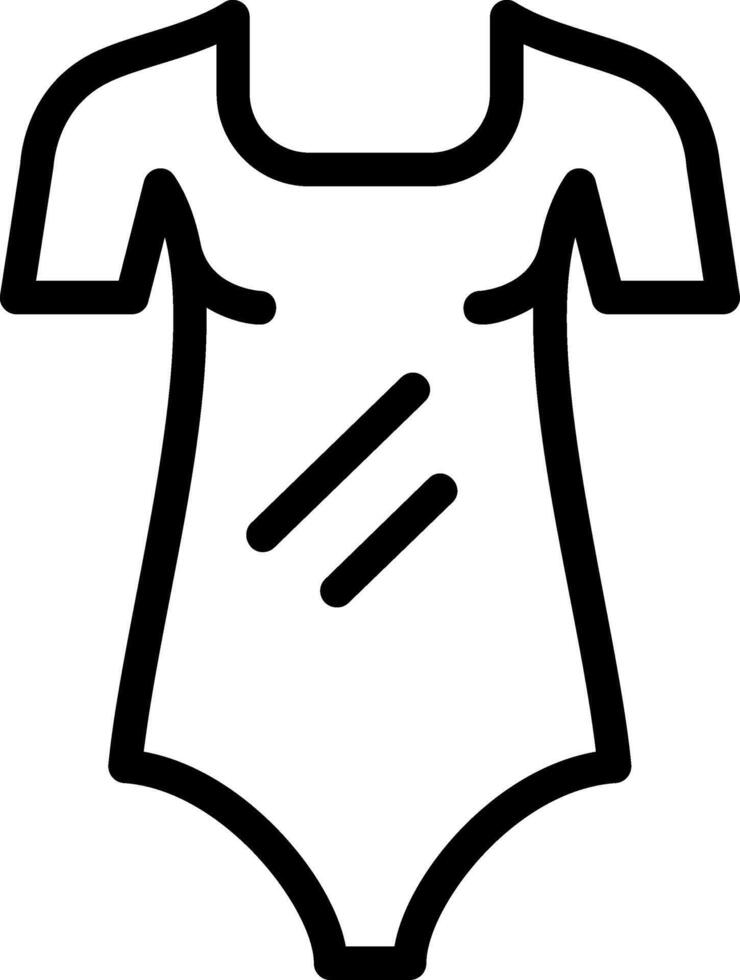 Bodysuit Linie Symbol vektor