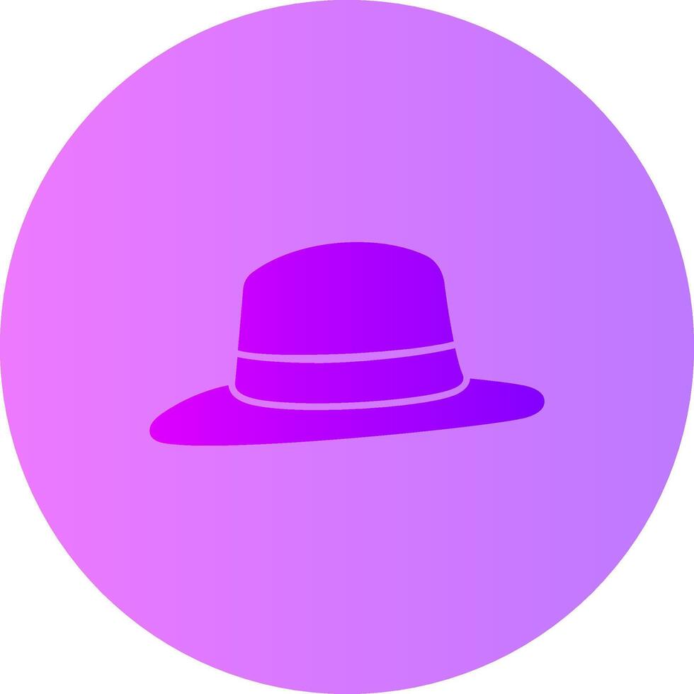 Fedora Gradient Kreis Symbol vektor