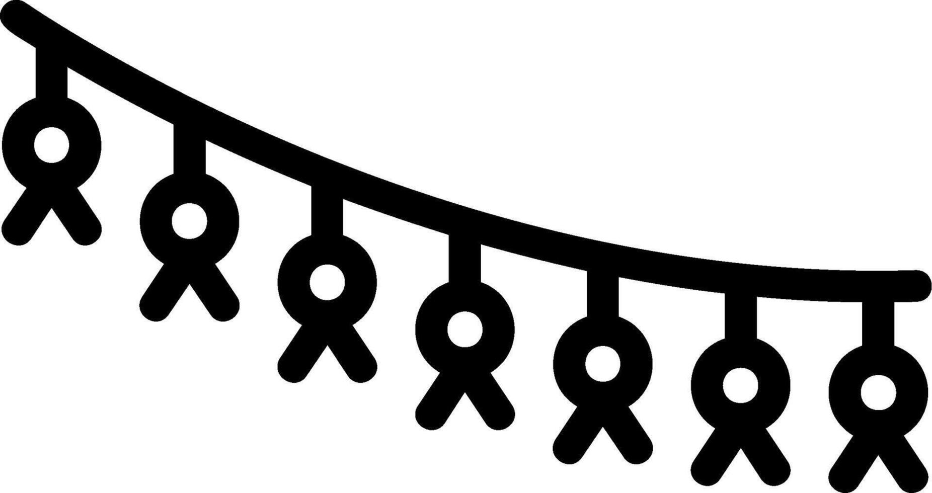Fußkettchen Linie Symbol vektor