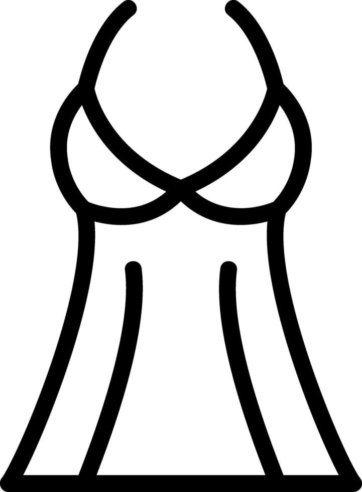 Dessous Linie Symbol vektor