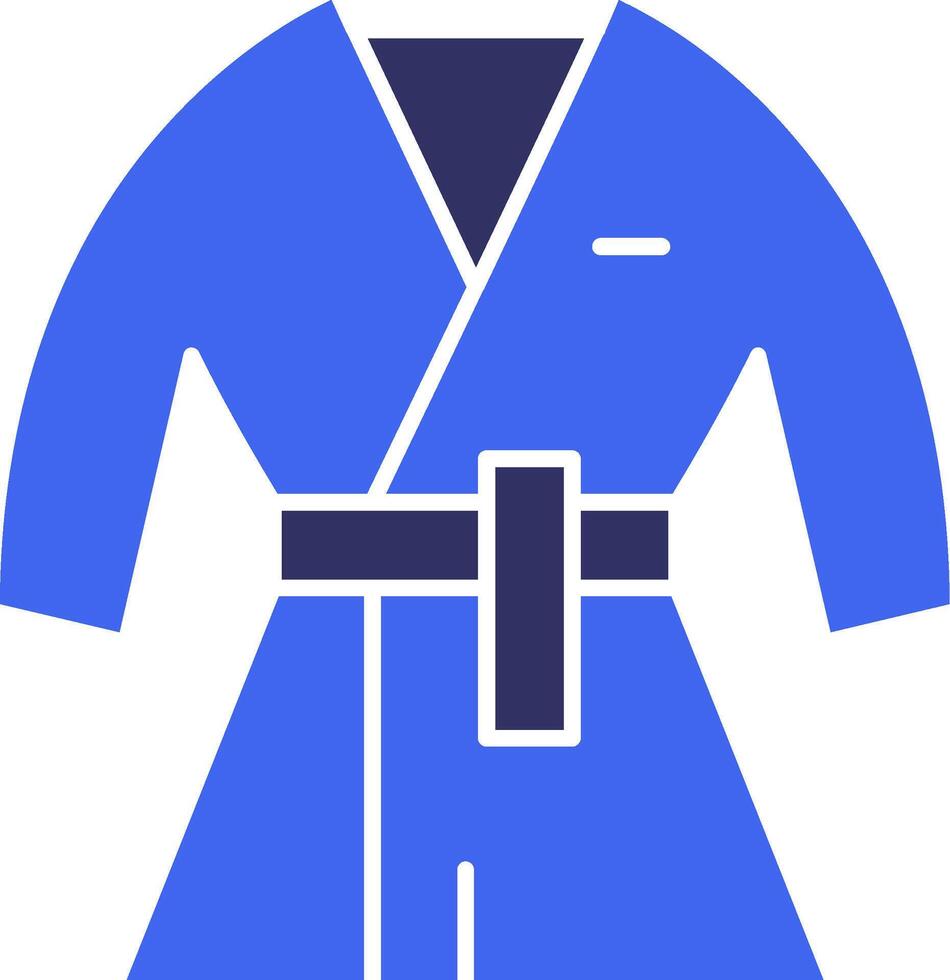 Kimono solide zwei Farbe Symbol vektor