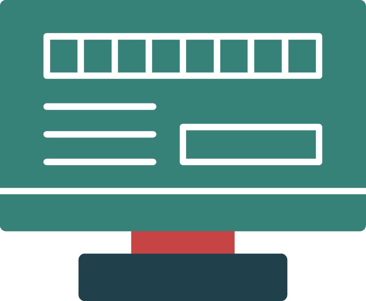 Byte Suche Linie Kreis Symbol vektor