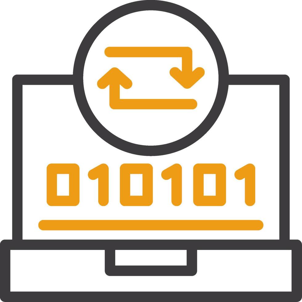 schnell synchronisieren Linie Kreis Symbol vektor