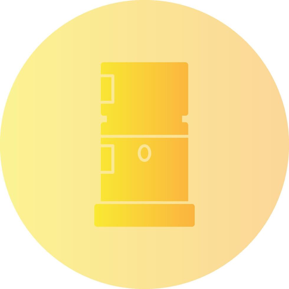 Kühlschrank Gradient Kreis Symbol vektor