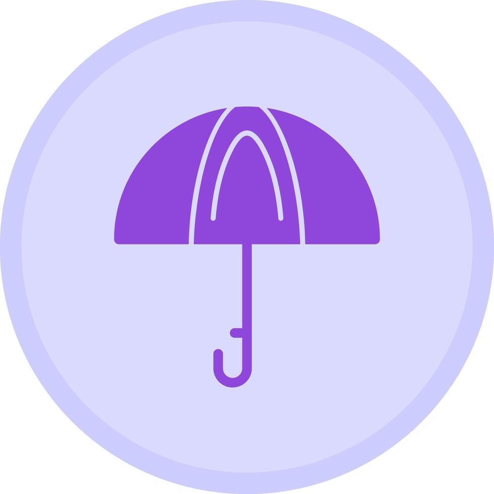 paraply Flerfärgad cirkel ikon vektor