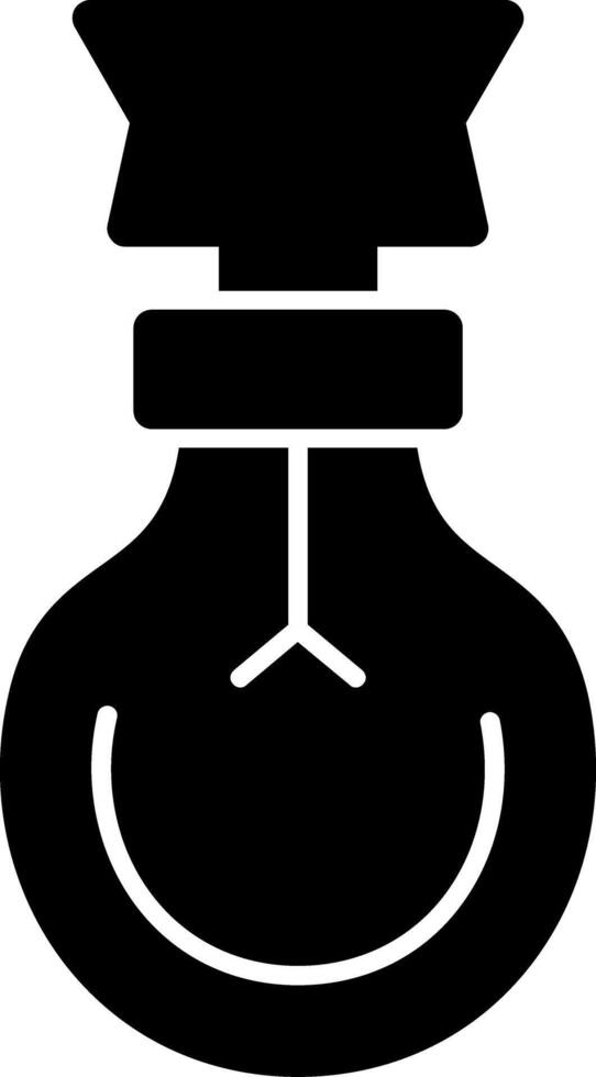 Glühbirne Glyphensymbol vektor