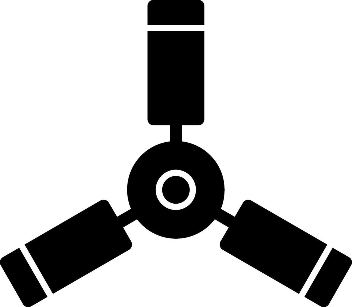 Decke Ventilator Glyphe Symbol vektor
