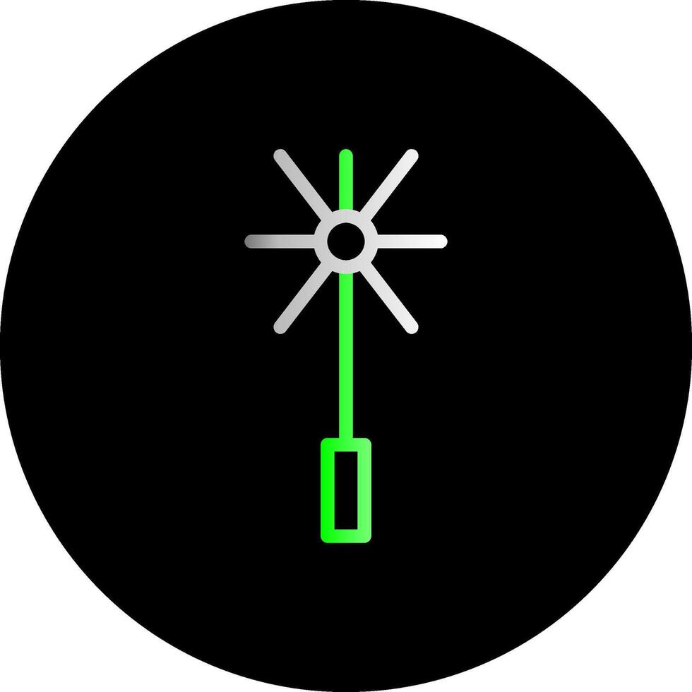 Kamin Bürste Dual Gradient Kreis Symbol vektor
