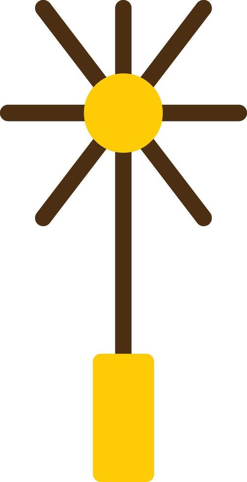 Kamin Bürste Gelb lieanr Kreis Symbol vektor