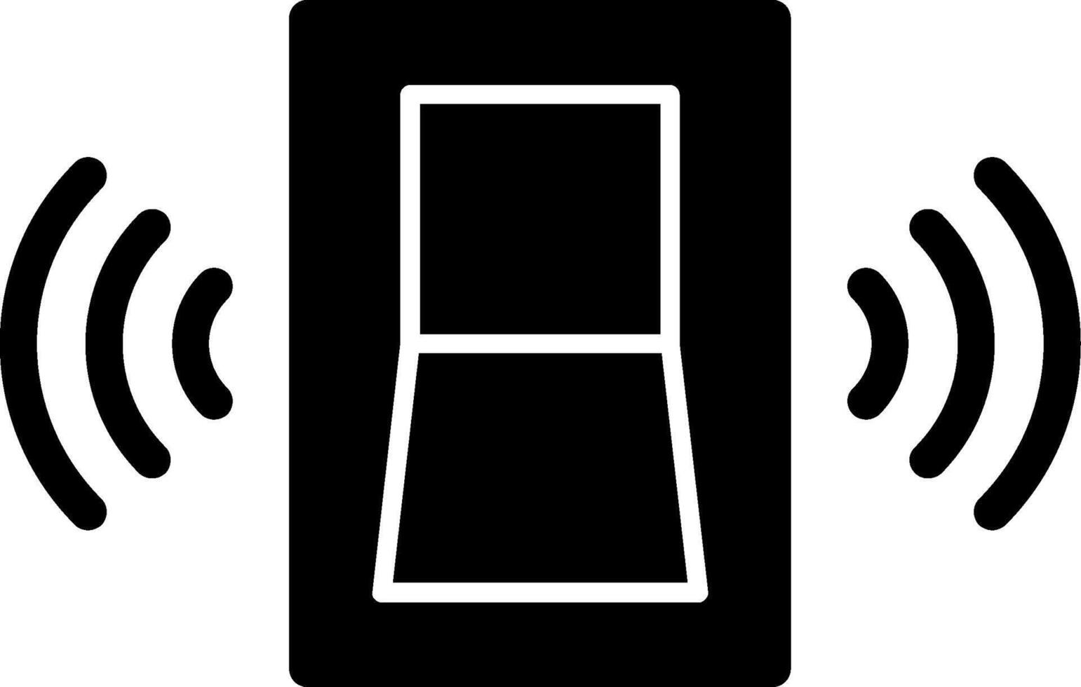 Türklingel-Glyphe-Symbol vektor