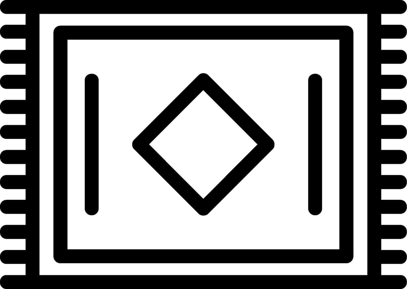 Tür Matte Linie Symbol vektor