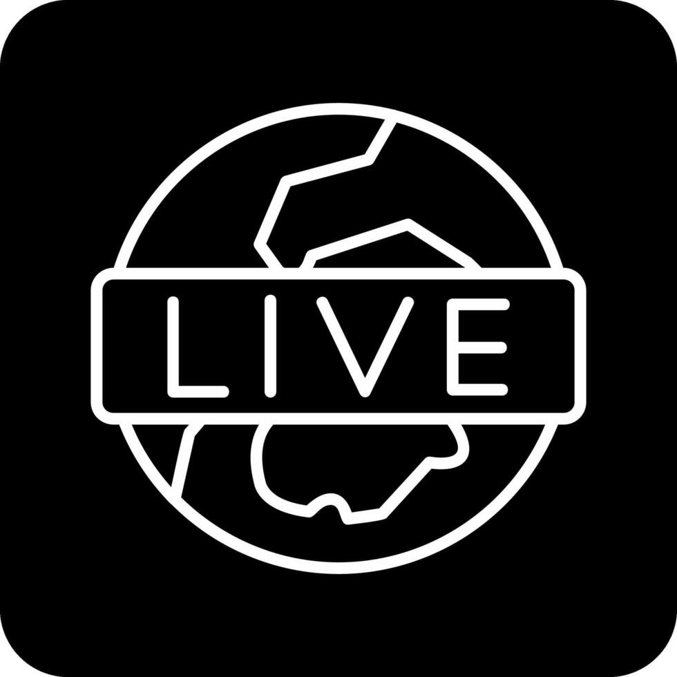 Live-Broadcast-Vektorsymbol vektor
