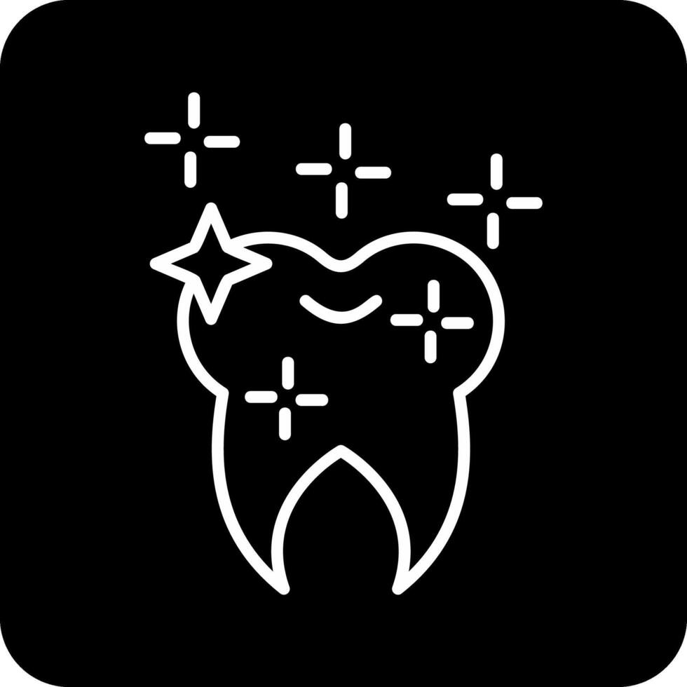 leuchtenden Zahn Vektor Symbol