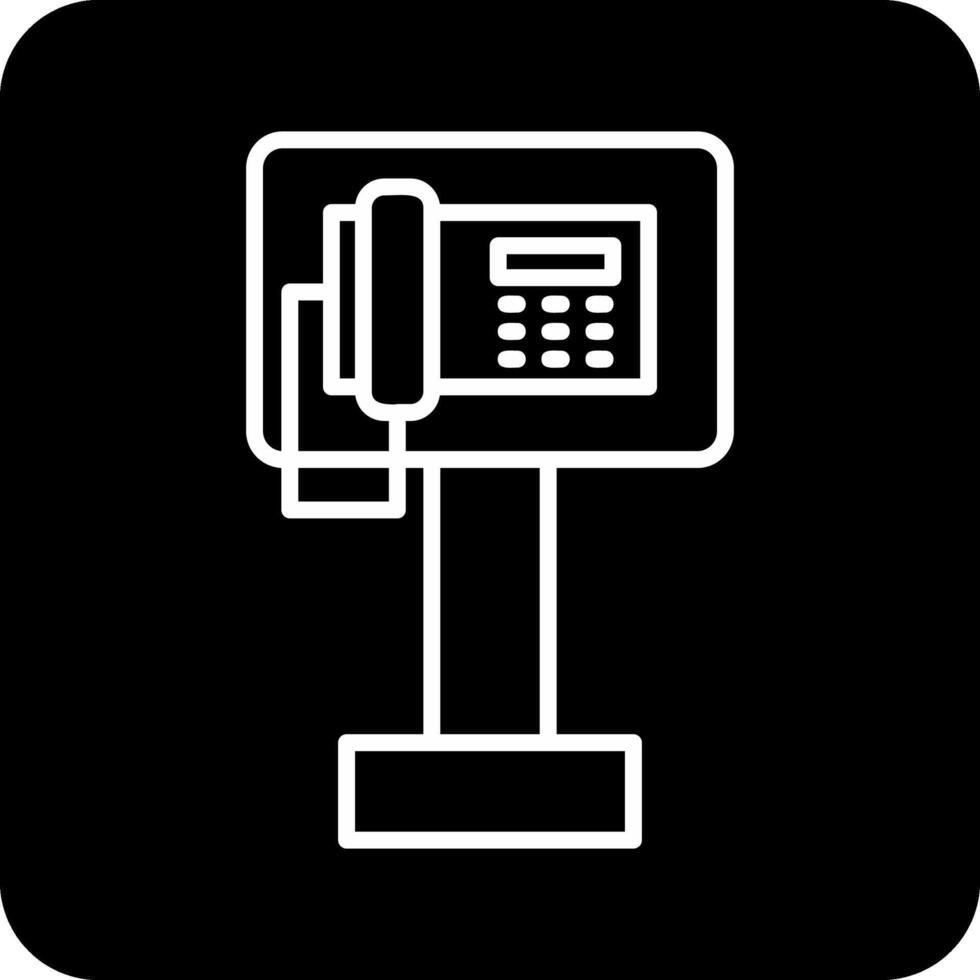 Öffentlichkeit Telefon Vektor Symbol