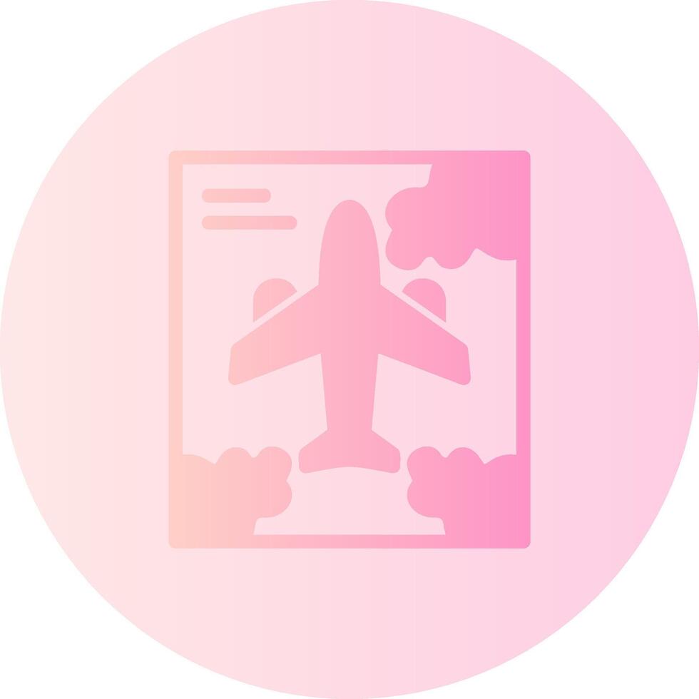 Flugzeug Gradient Kreis Symbol vektor