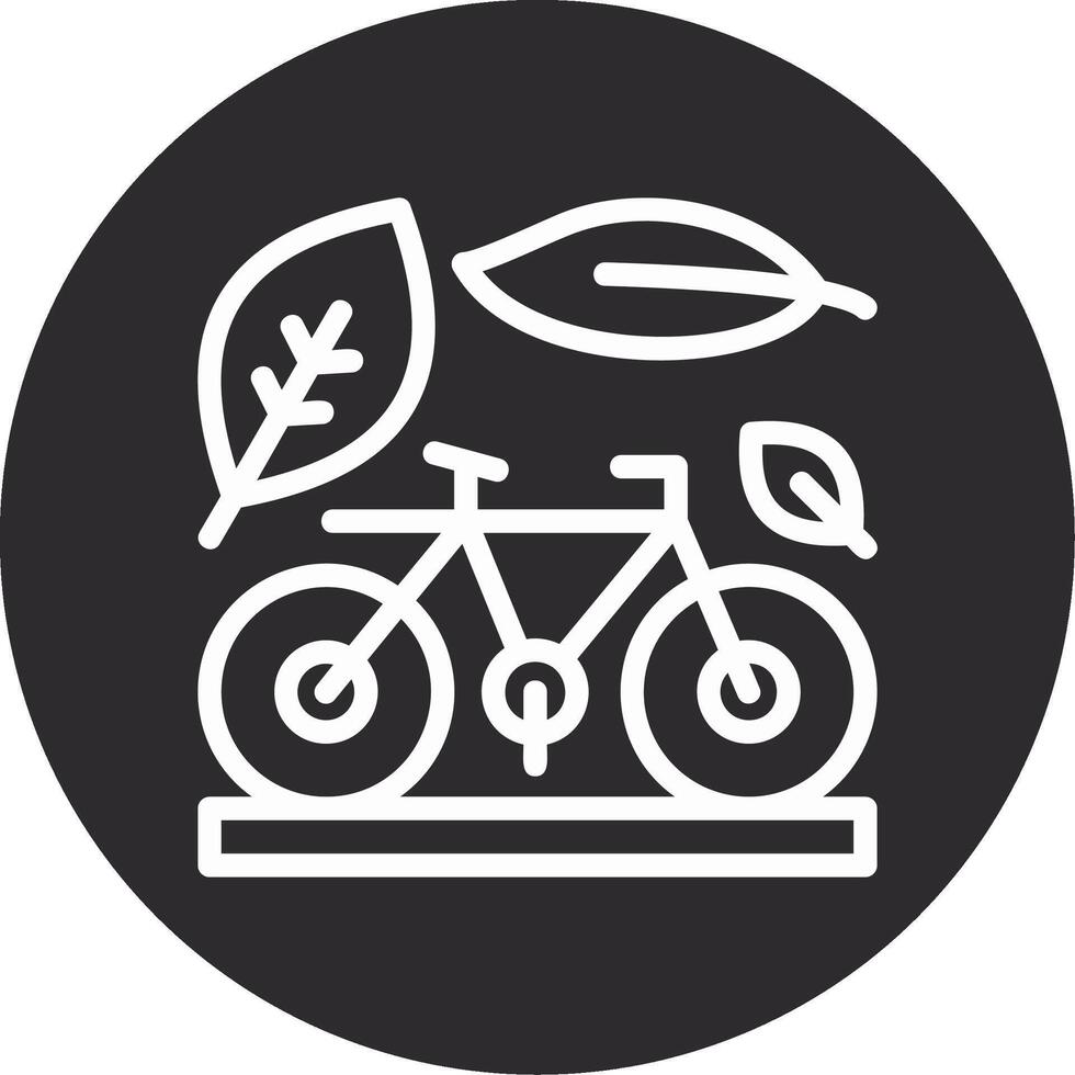 Fahrrad invertiert Symbol vektor