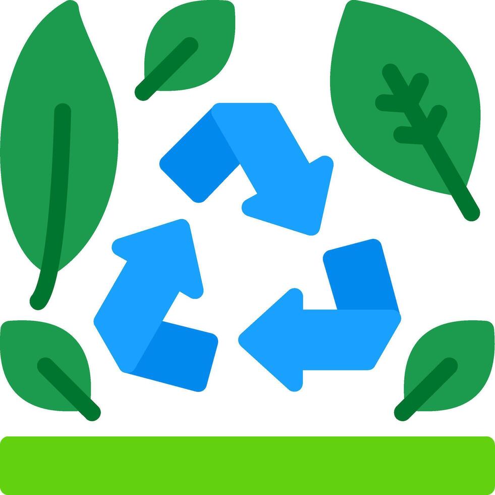 Recycling Symbol eben Symbol vektor