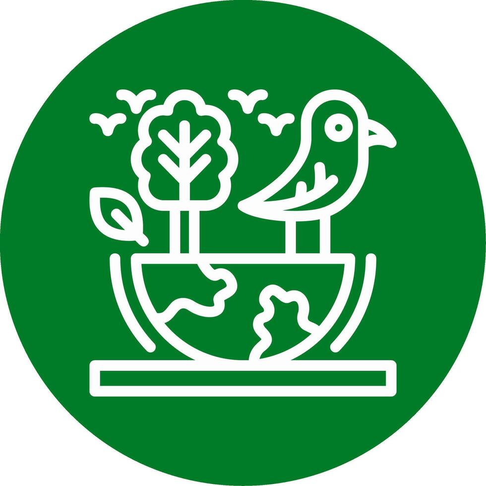 Biodiversität Gliederung Kreis Symbol vektor