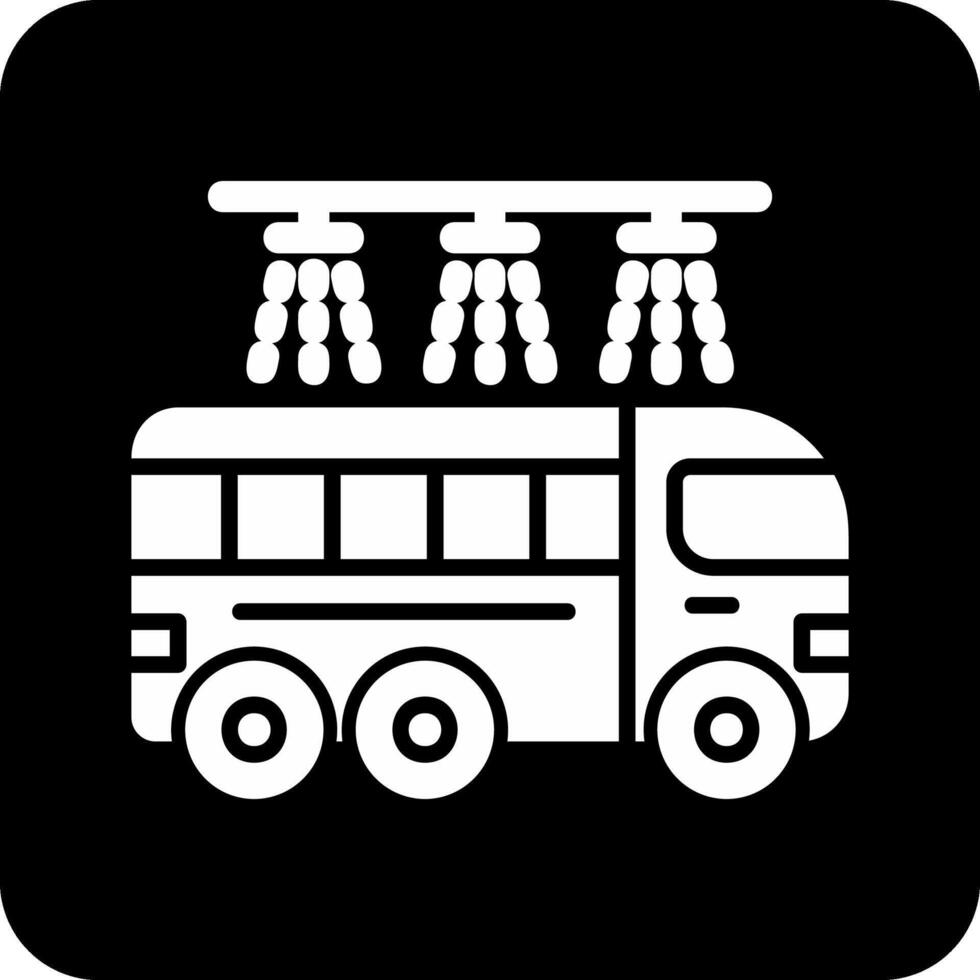 Bus waschen Vektor Symbol