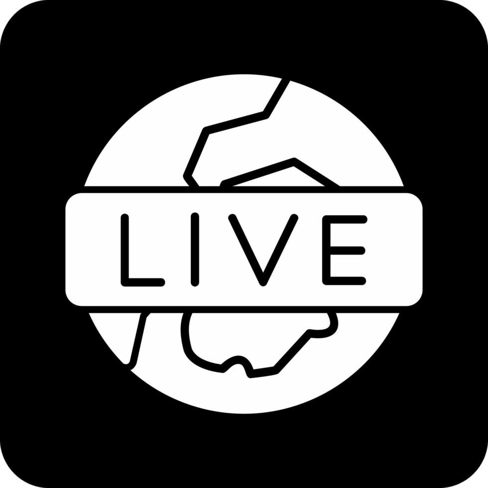 Live-Broadcast-Vektorsymbol vektor