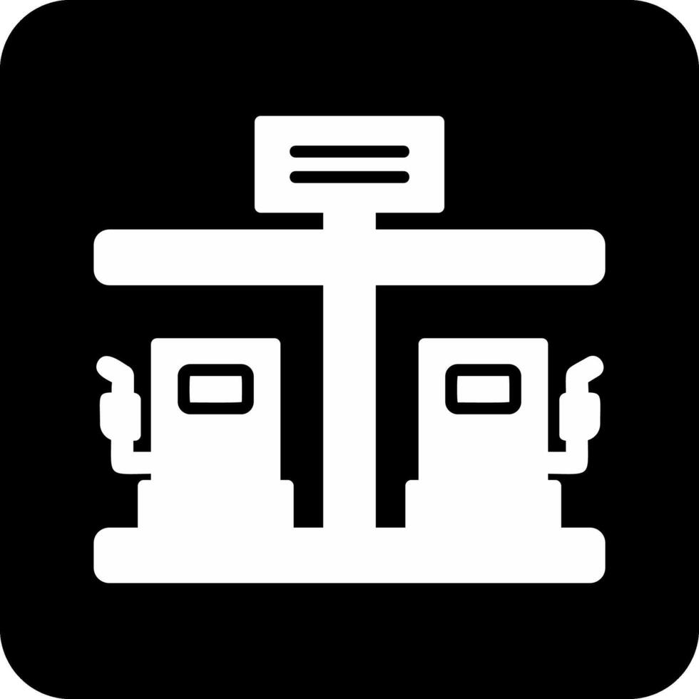 Treibstoff Bahnhof Vektor Symbol