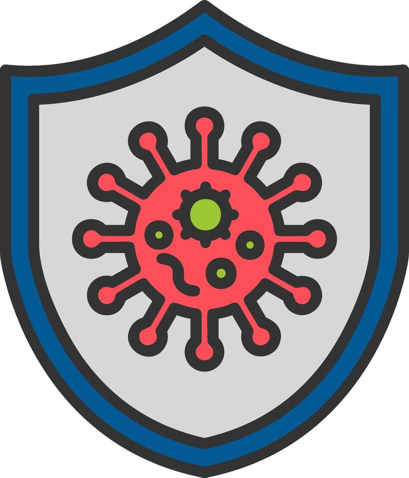 virus skydda vektor ikon