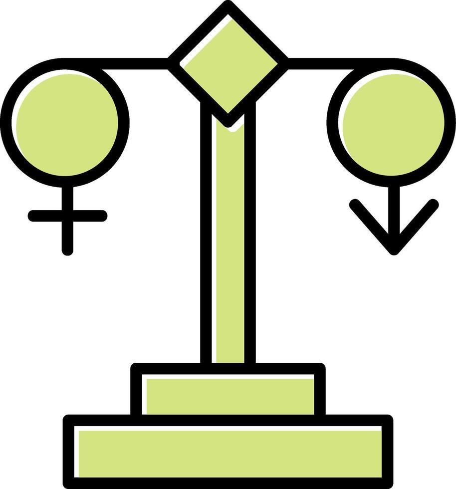 Vektorsymbol für die Gleichstellung der Geschlechter vektor